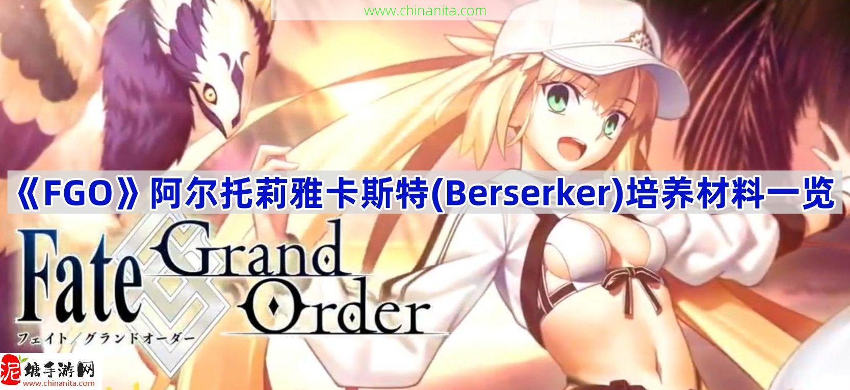 fgo阿尔托莉雅卡斯特Berserker培养材料是什么,阿尔托莉雅卡斯特Berserker培养材料一览,水C呆,汇呆